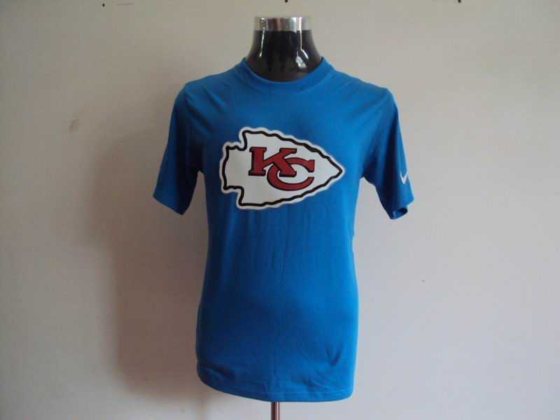 kansas city chiefs sideline legend authentic logo dri-fit t-shirt -l.blue