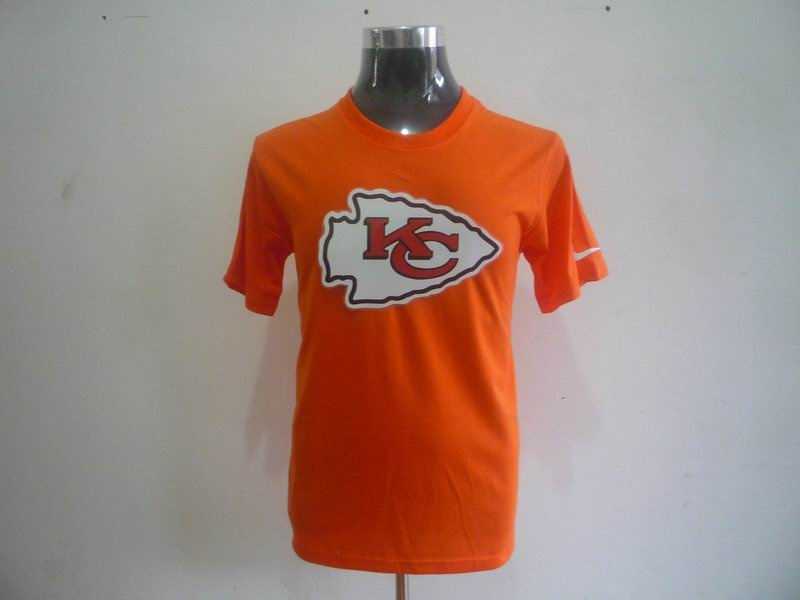 kansas city chiefs sideline legend authentic logo dri-fit t-shirt -orange