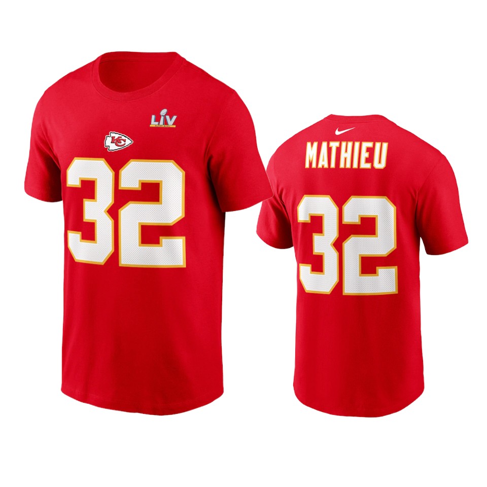 kansas city chiefs tyrann mathieu red super bowl lv name number t shirt