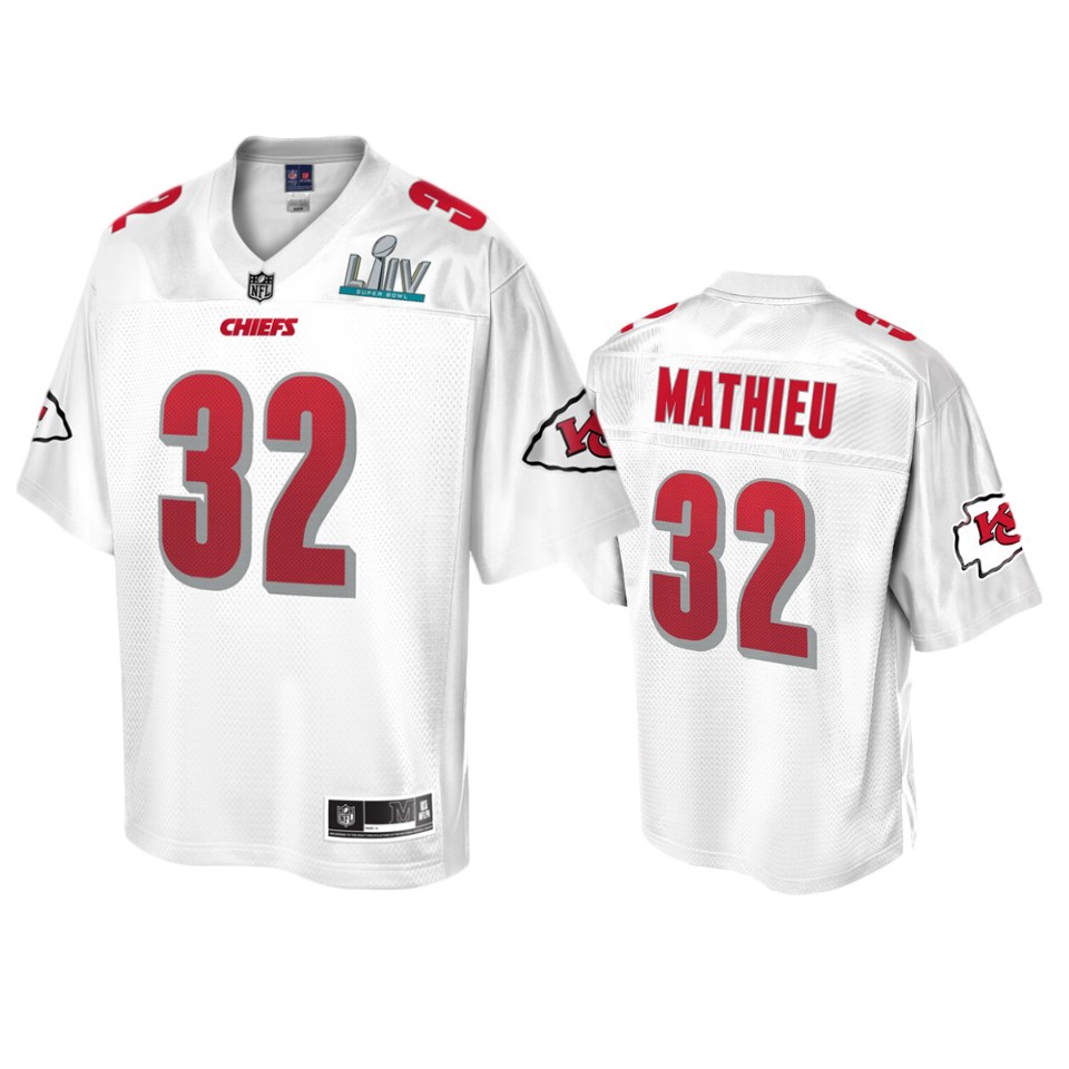 kansas city chiefs tyrann mathieu white super bowl liv champions jersey
