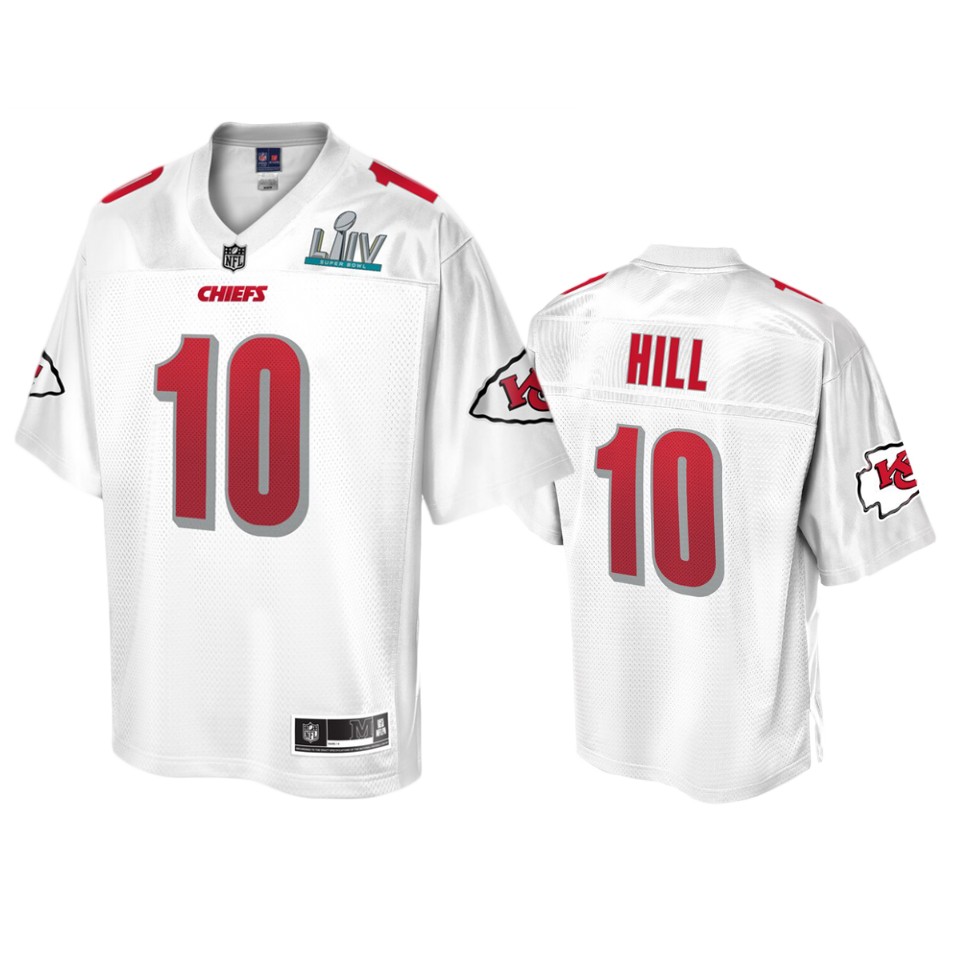 kansas city chiefs tyreek hill white super bowl liv champions jersey