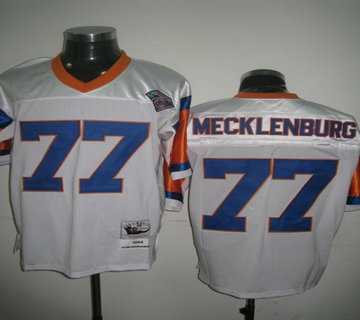 karl mecklenburg #77 denver broncos white