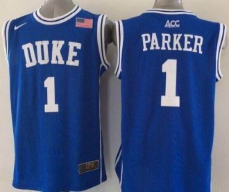 ke Blue Devils #1 Jabari Parker Blue Basketball New Stitched NCAA Jersey