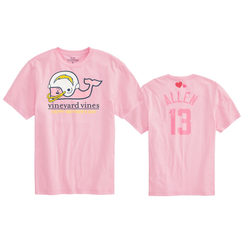 keenan allen chargers pink 2020 mother's day t shirt