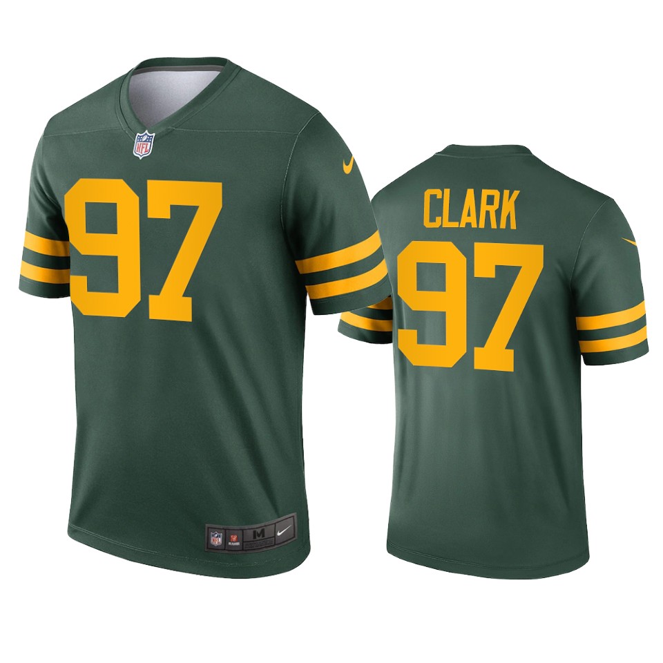 kenny clark packers alternate legend green jersey