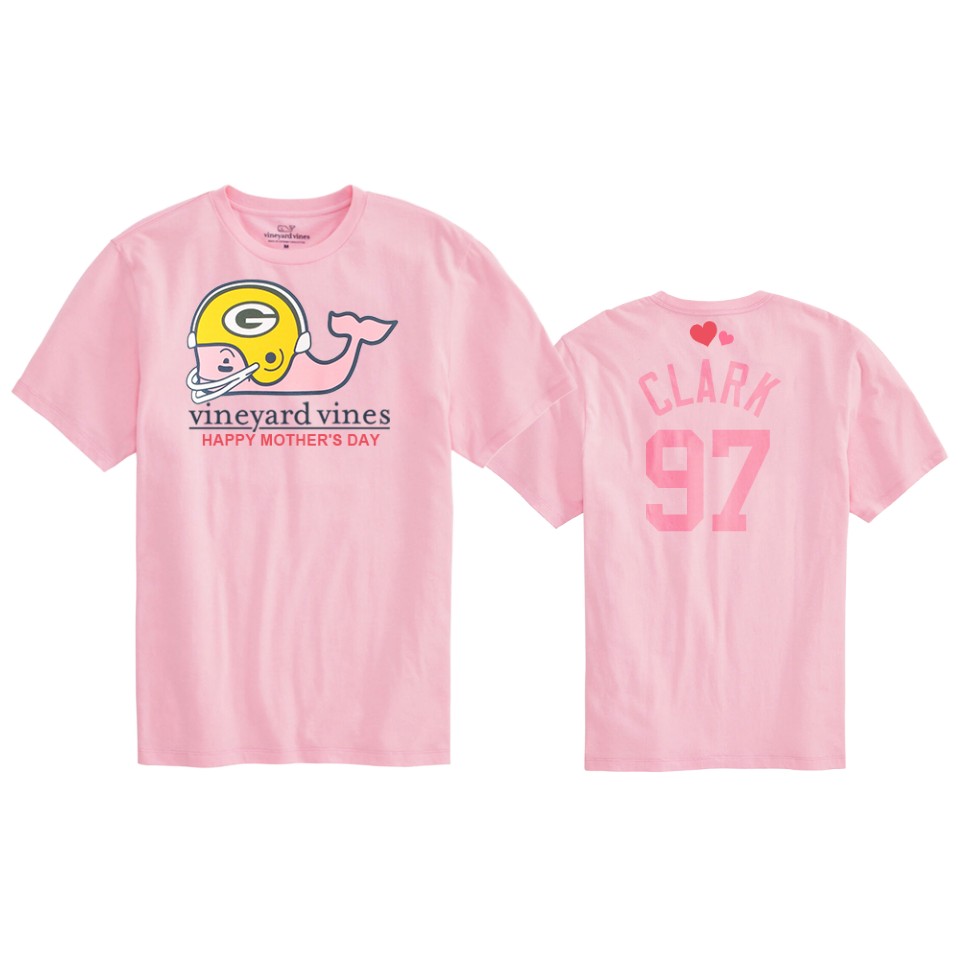 kenny clark packers pink mother's day t shirt