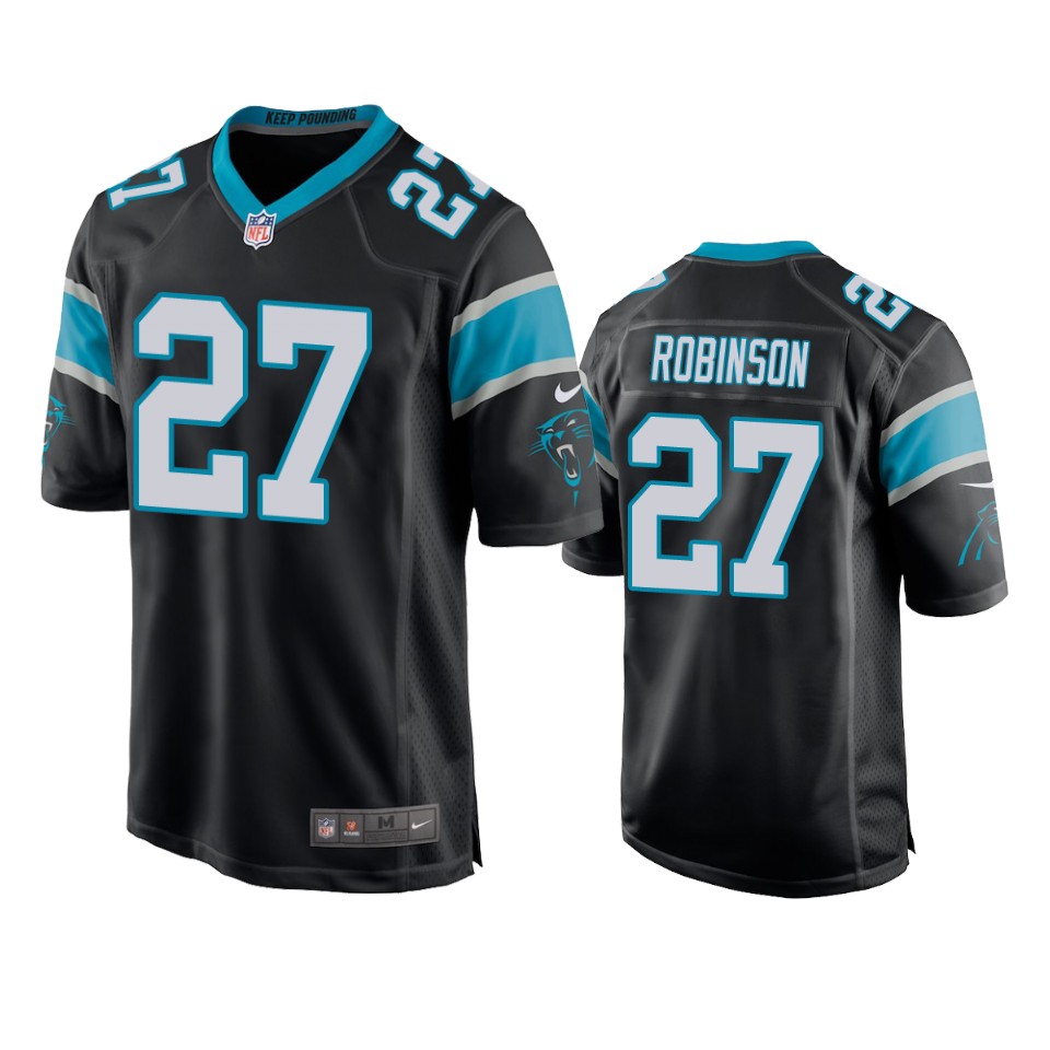 kenny robinson panthers black game jersey