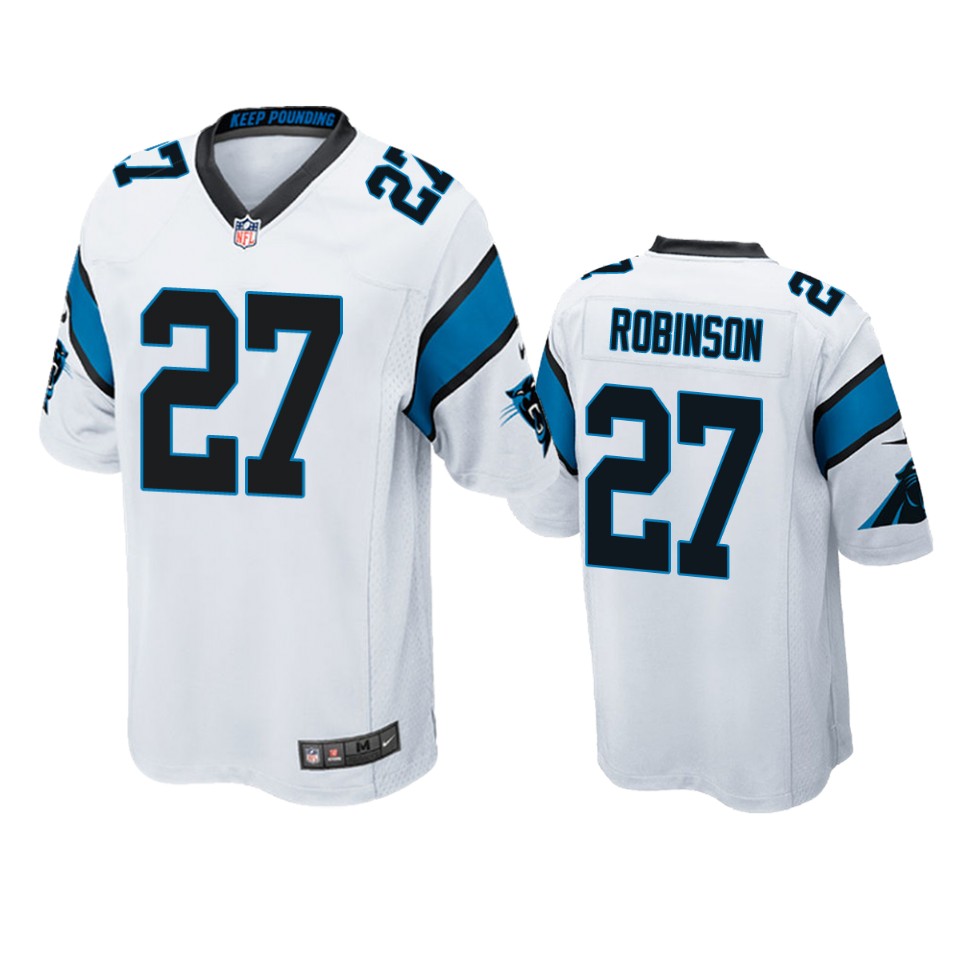 kenny robinson panthers white game jersey