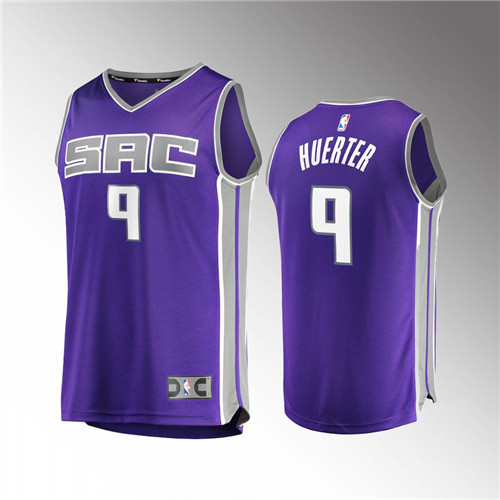 Sacramento Kings Kevin Huerter Fast Break Replica Purple stitched Jersey #9
