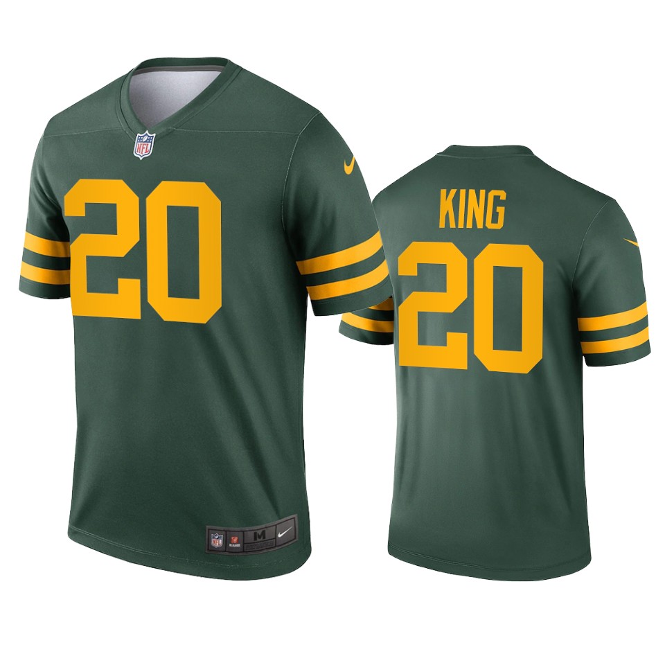 kevin king packers alternate legend green jersey