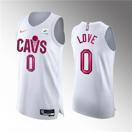 Cleveland Cavaliers Kevin Love 2022-23 Icon Edition White stitched Jersey #0