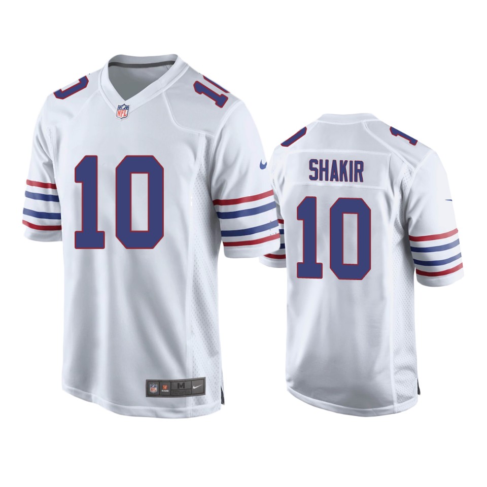 khalil shakir bills alternate game white jersey