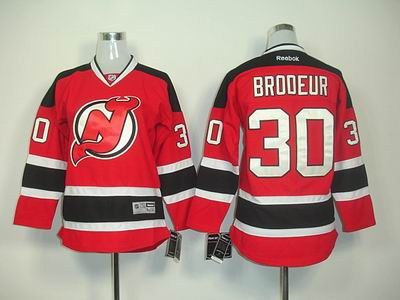 kids new jersey devils brodeur 30 red hockey jersey