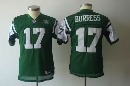 kids new york jets 17 plaxico burress green color jersey