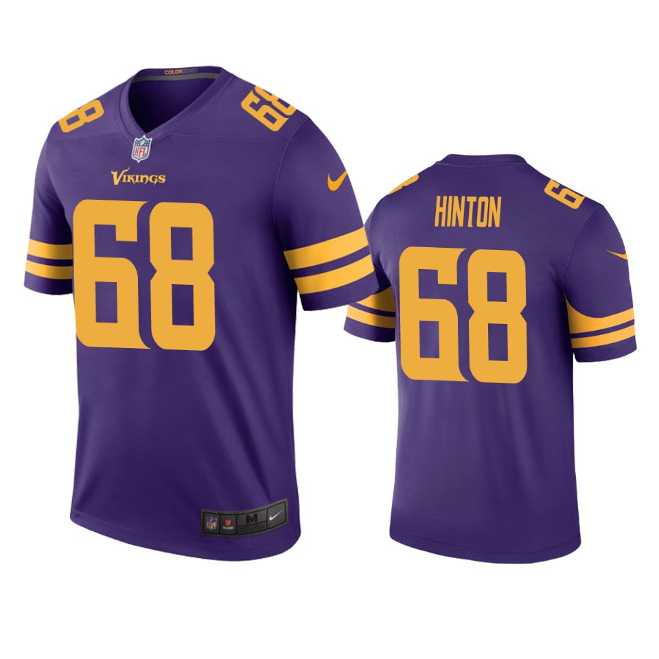 kyle hinton vikings purple color rush legend jersey