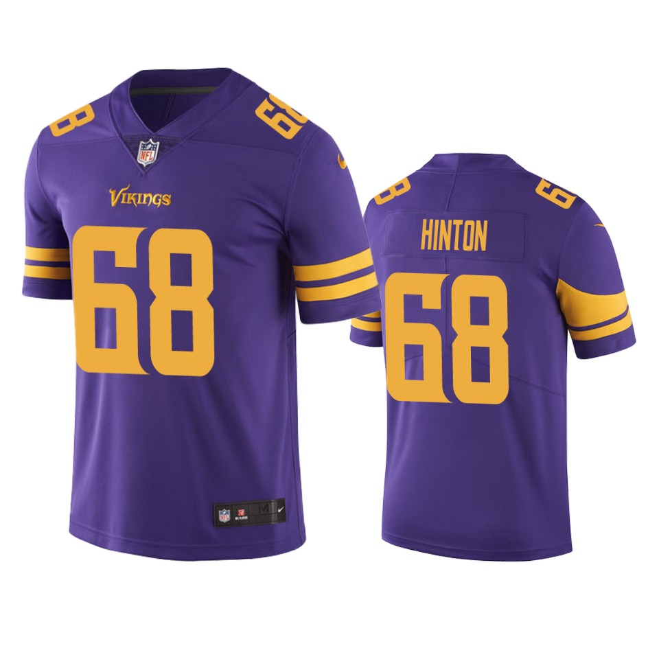 kyle hinton vikings purple color rush limited jersey