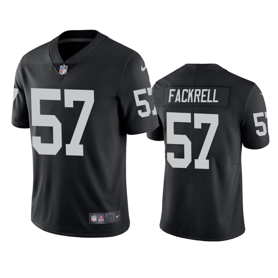 kyler fackrell raiders vapor limited black jersey