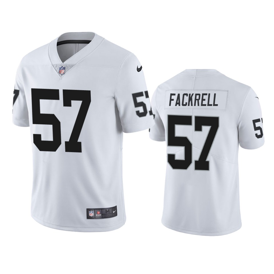 kyler fackrell raiders vapor limited white jersey