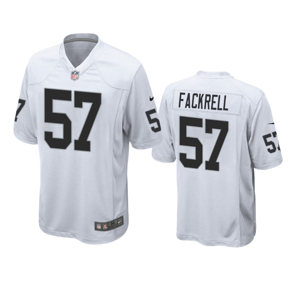 kyler fackrell raiders white game jersey