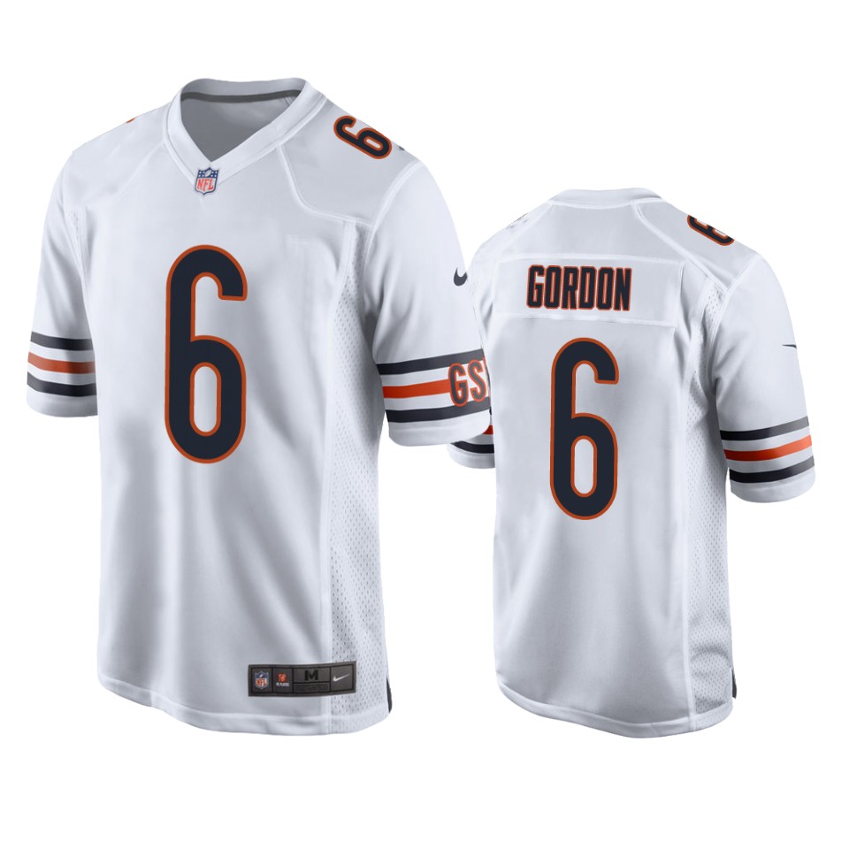 kyler gordon bears game white jersey