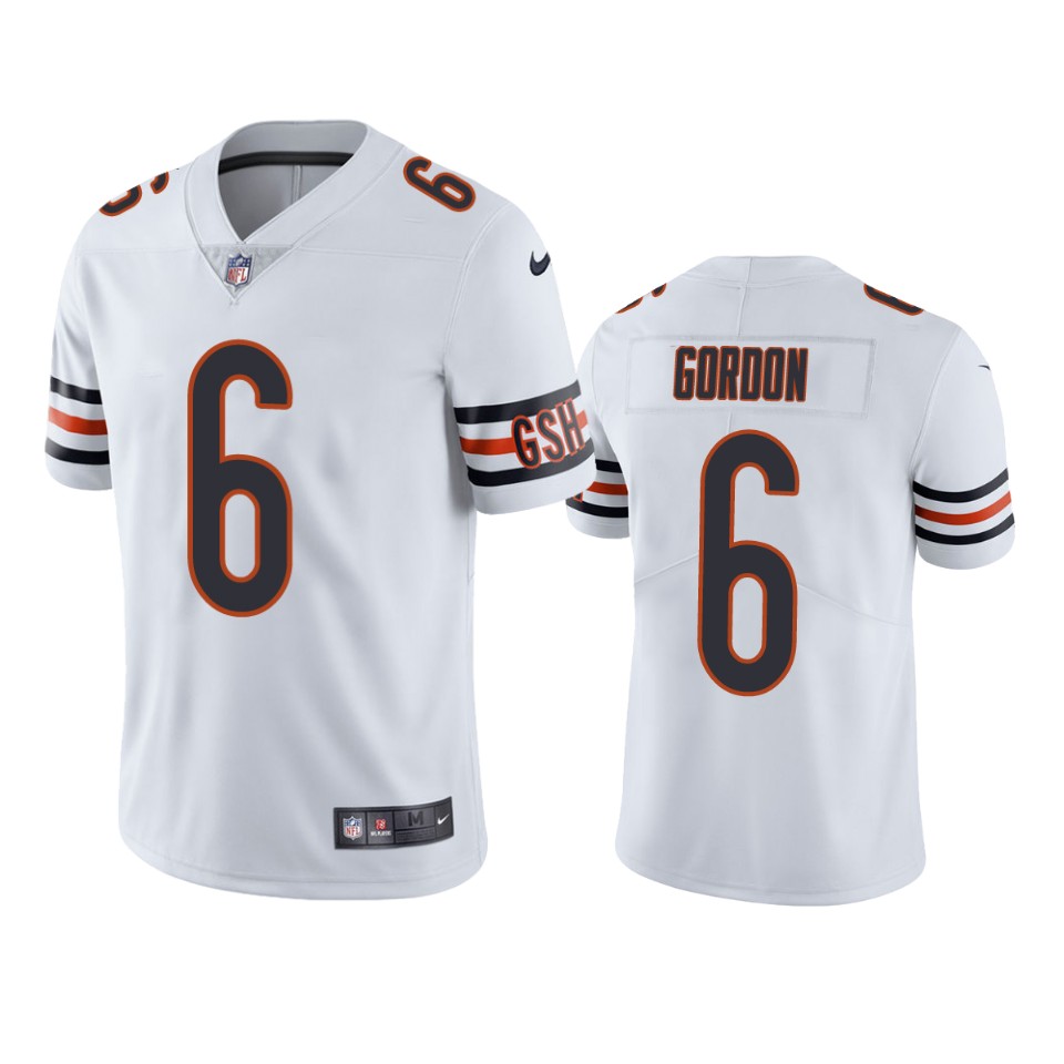 kyler gordon bears vapor limited white jersey