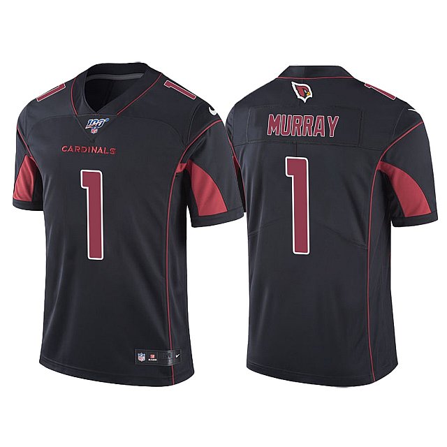 kyler-murray-100th-season-arizona-cardinals-black-color-rush-jersey-middle