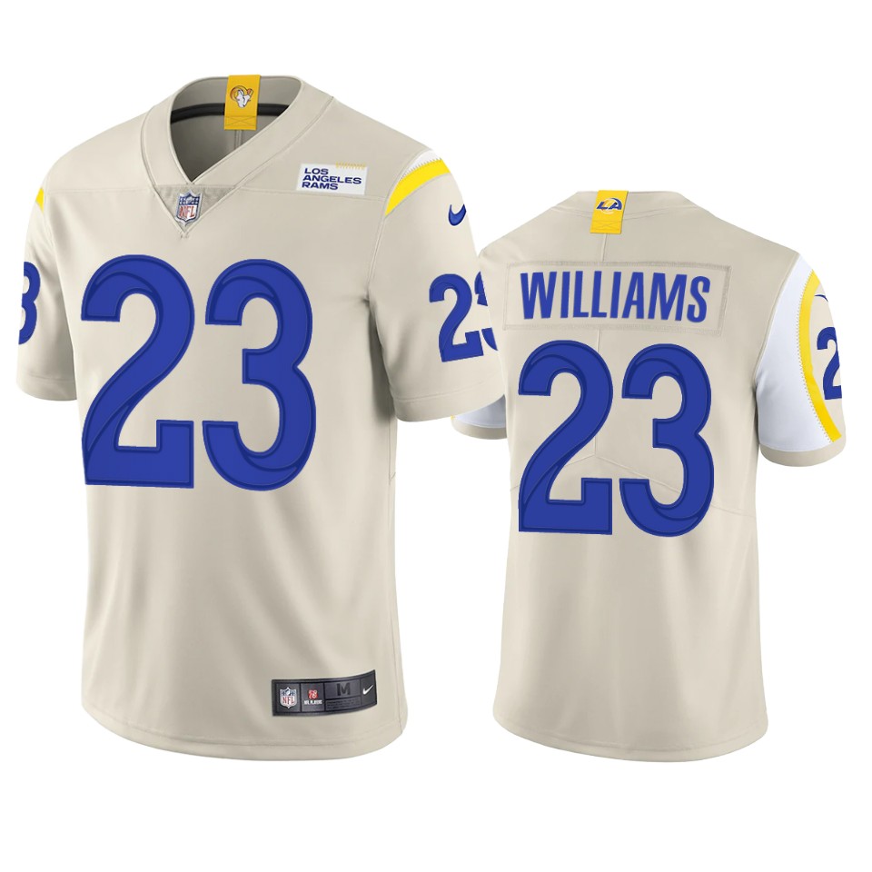 kyren williams rams vapor limited bone jersey