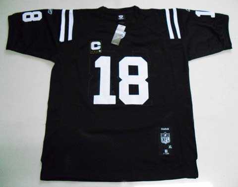l jerseys indianapolis colts &18 colts p.manning black c patch jerseys
