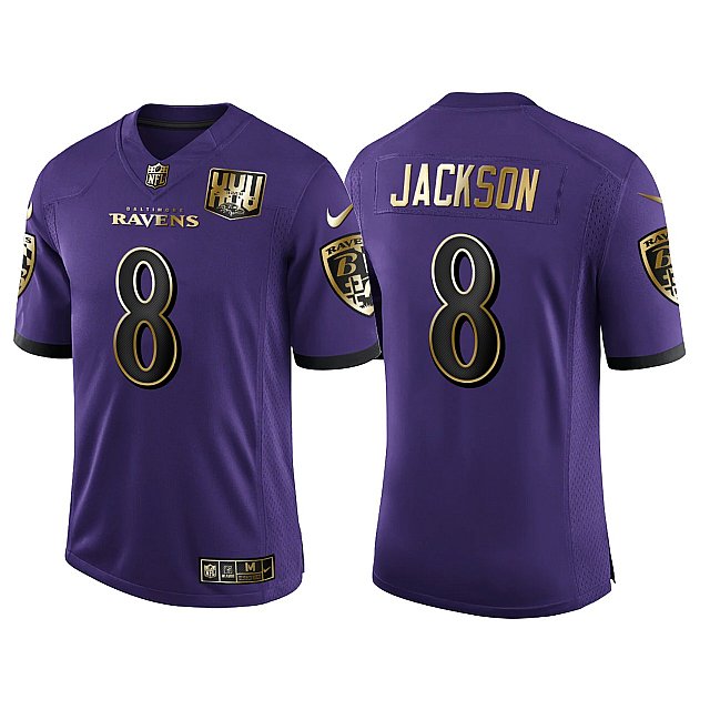 lamar-jackson-golden-limited-baltimore-ravens-25th-anniversary-purple-speed-machine-jersey-middle