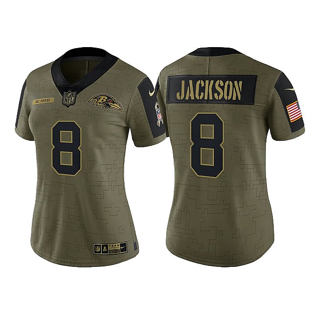 lamar-jackson-ravens-2021-salute-to-service-women-olive-limited-jersey-middle