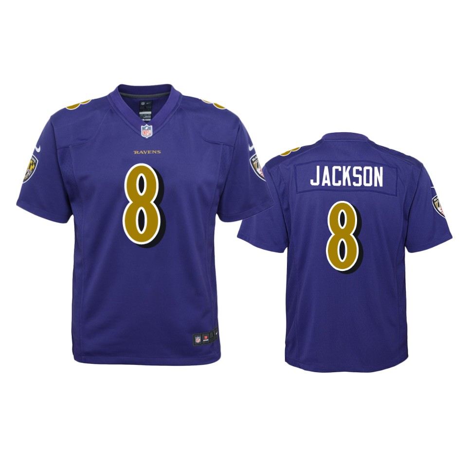lamar jackson ravens purple color rush game jersey