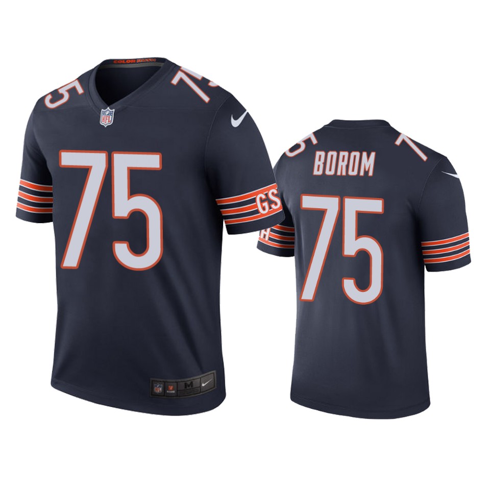 larry borom color rush legend bears navy jersey
