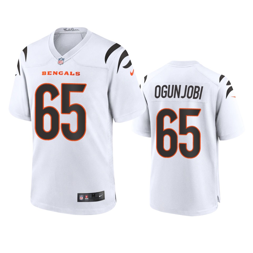 larry ogunjobi bengals white game jersey