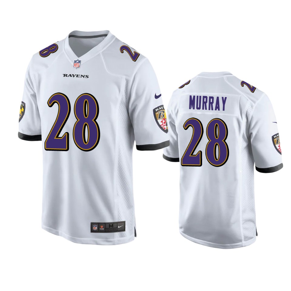 latavius murray ravens white game jersey