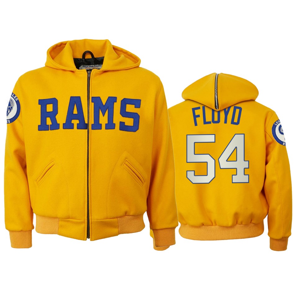 leonard floyd rams gold authentic vintage jacket