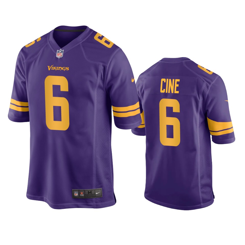 lewis cine vikings alternate game purple jersey