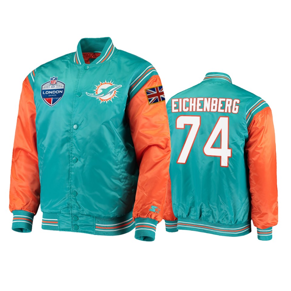 liam eichenberg dolphins aqua 2021 london game jacket
