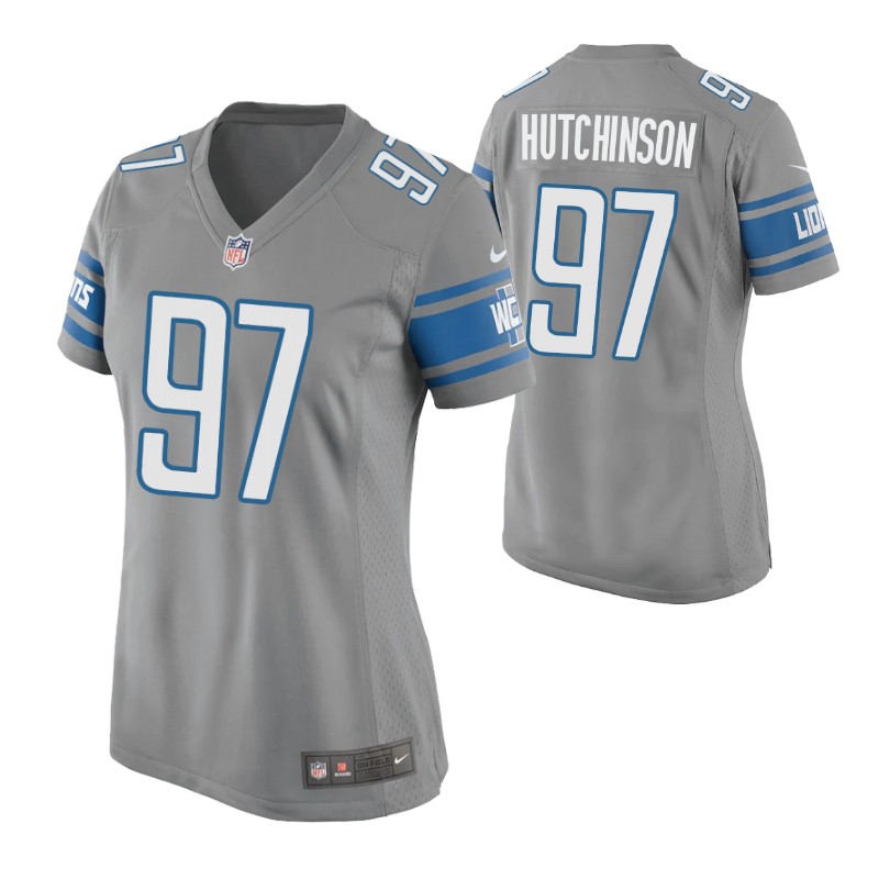 lions-aidan-hutchinson-2022-nfl-draft-jersey-silver-women's