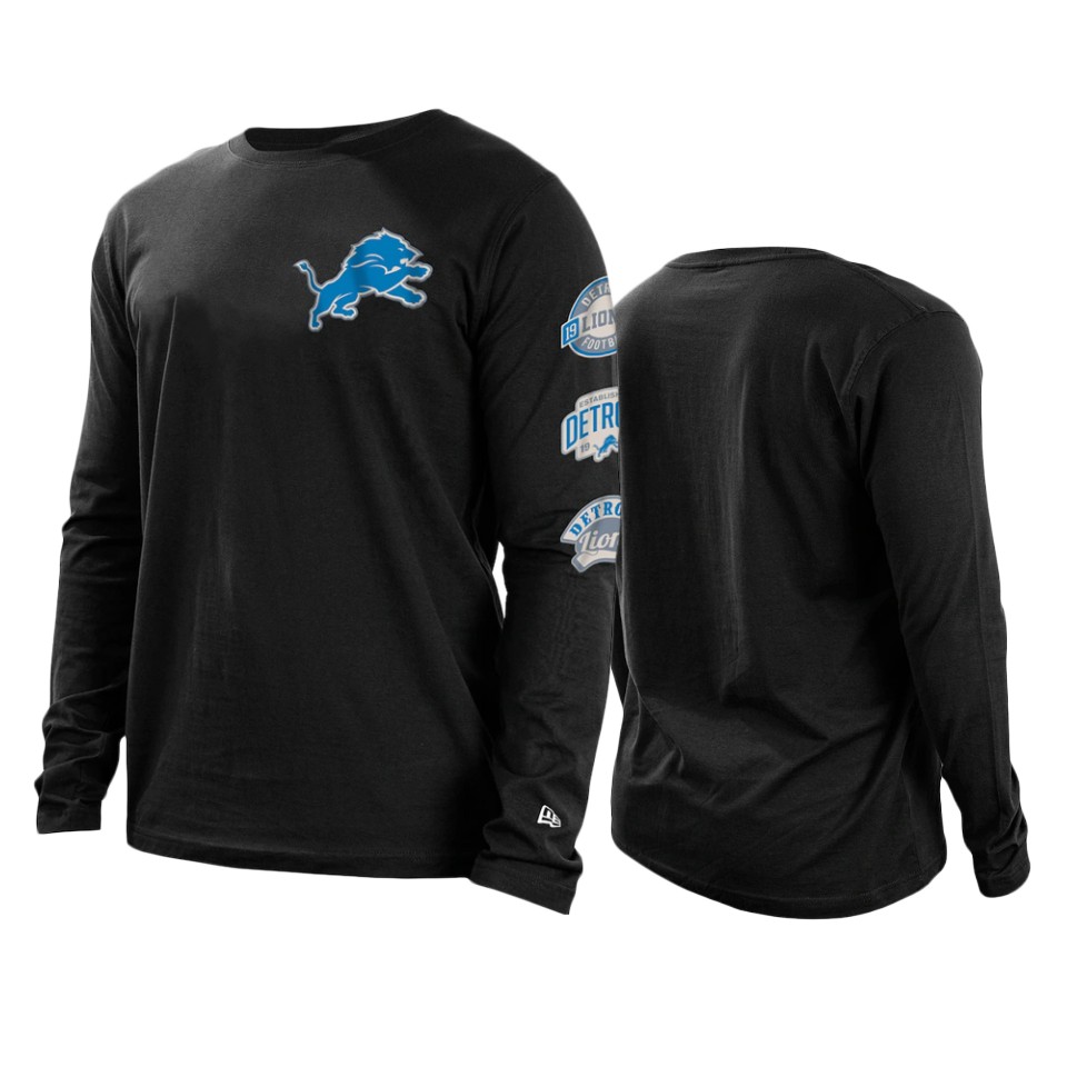 lions black hype 2 hit long sleeve t shirt