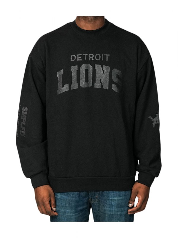 lions black smplfd stretch block sweatshirt