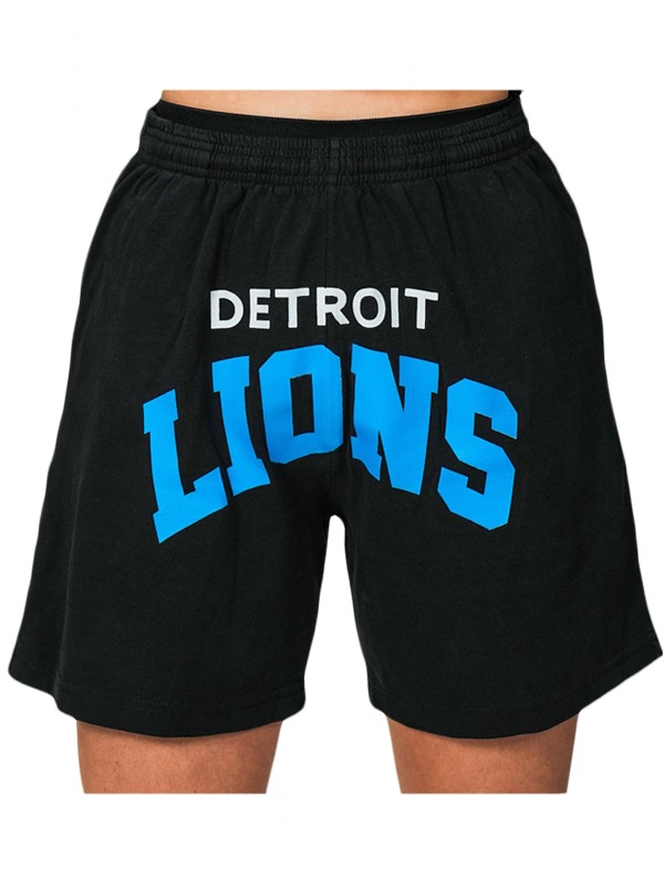 lions black smplfd vintage program shorts