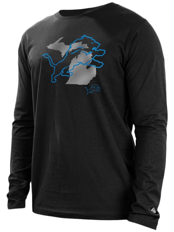 lions black state long sleeve t shirt