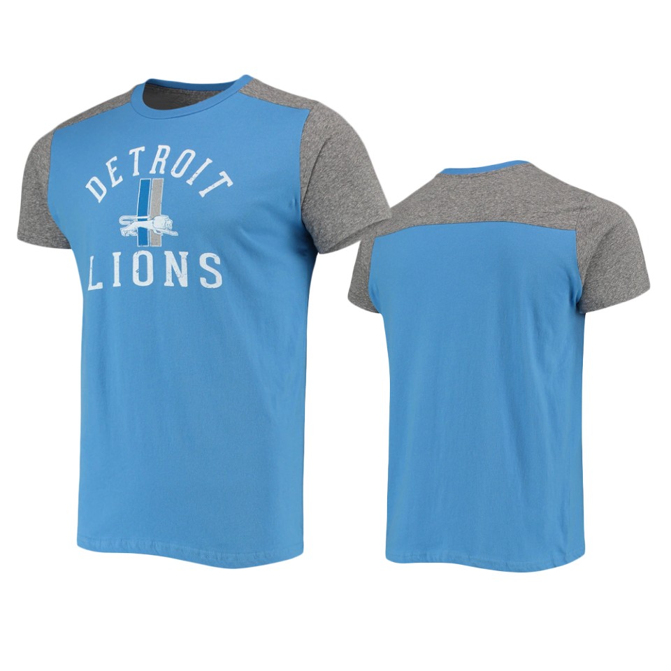 lions blue gray field goal slub gridiron classics t shirt