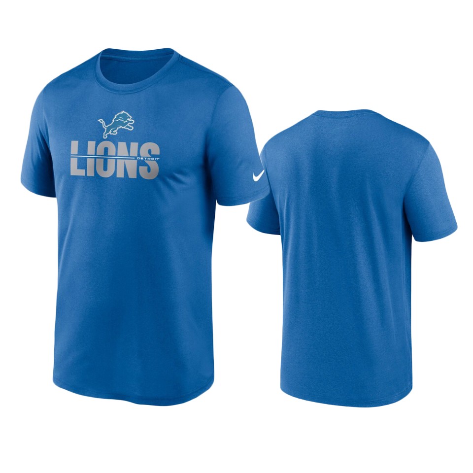 lions blue legend microtype performance t shirt