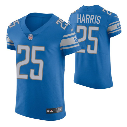 lions-blue-vapor-elite-will-harris-jersey