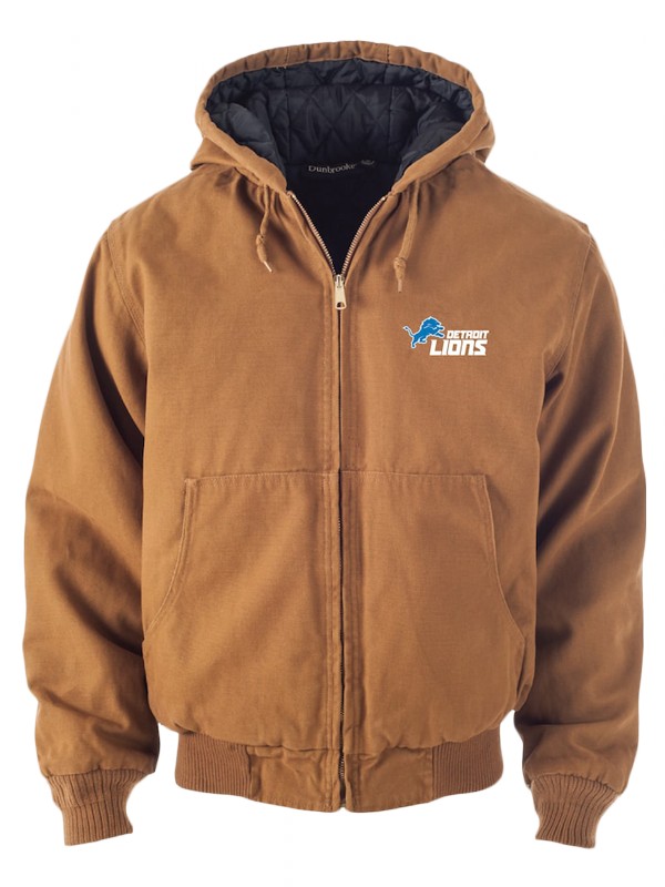 lions tan dakota hoodie full zip jacket