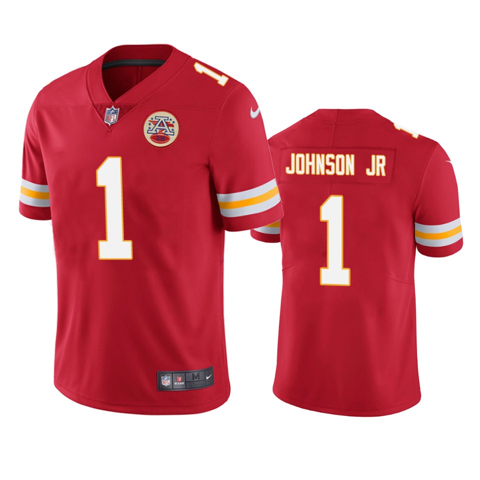 lonnie johnson jr. chiefs vapor limited red jersey