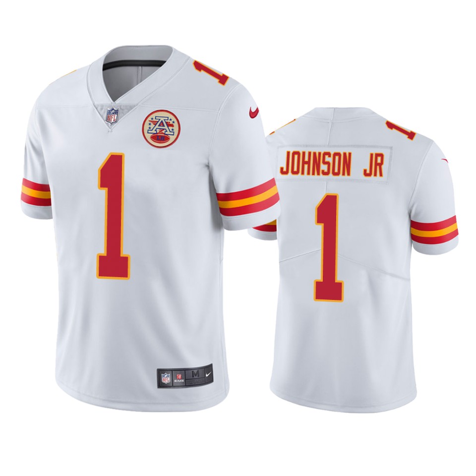 lonnie johnson jr. chiefs vapor limited white jersey