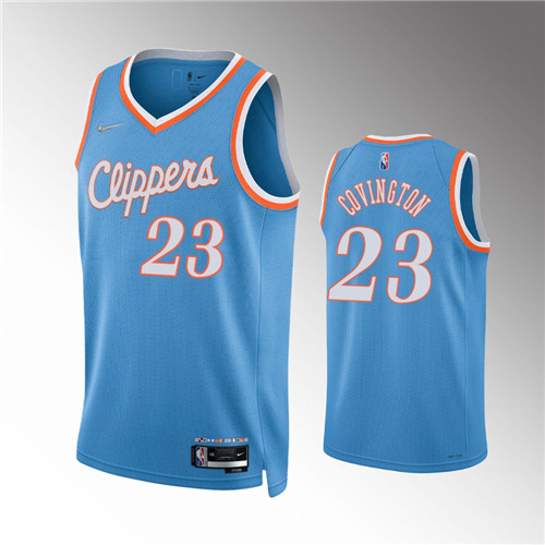 Los Angeles Clippers Robert Covington 75th Anniversary City Blue stitched Jersey #23