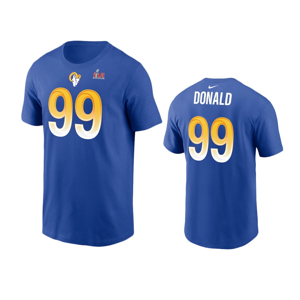los angeles rams aaron donald royal super bowl lvi t shirt